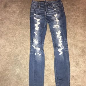 American eagle super super stretch jeggings